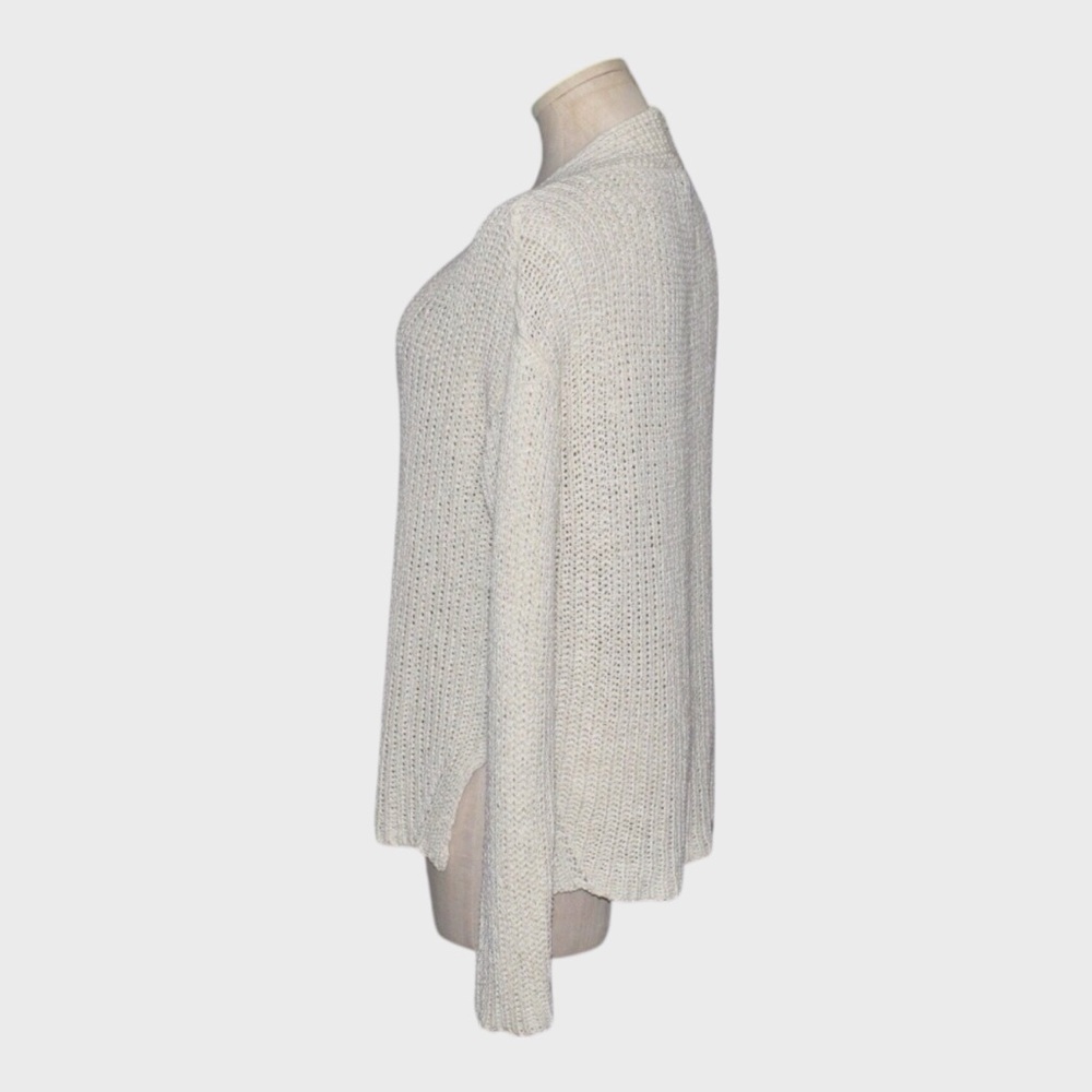 Eileen Fisher Organic Cotton Linen Tape Yarn V Neck Sweater View 4